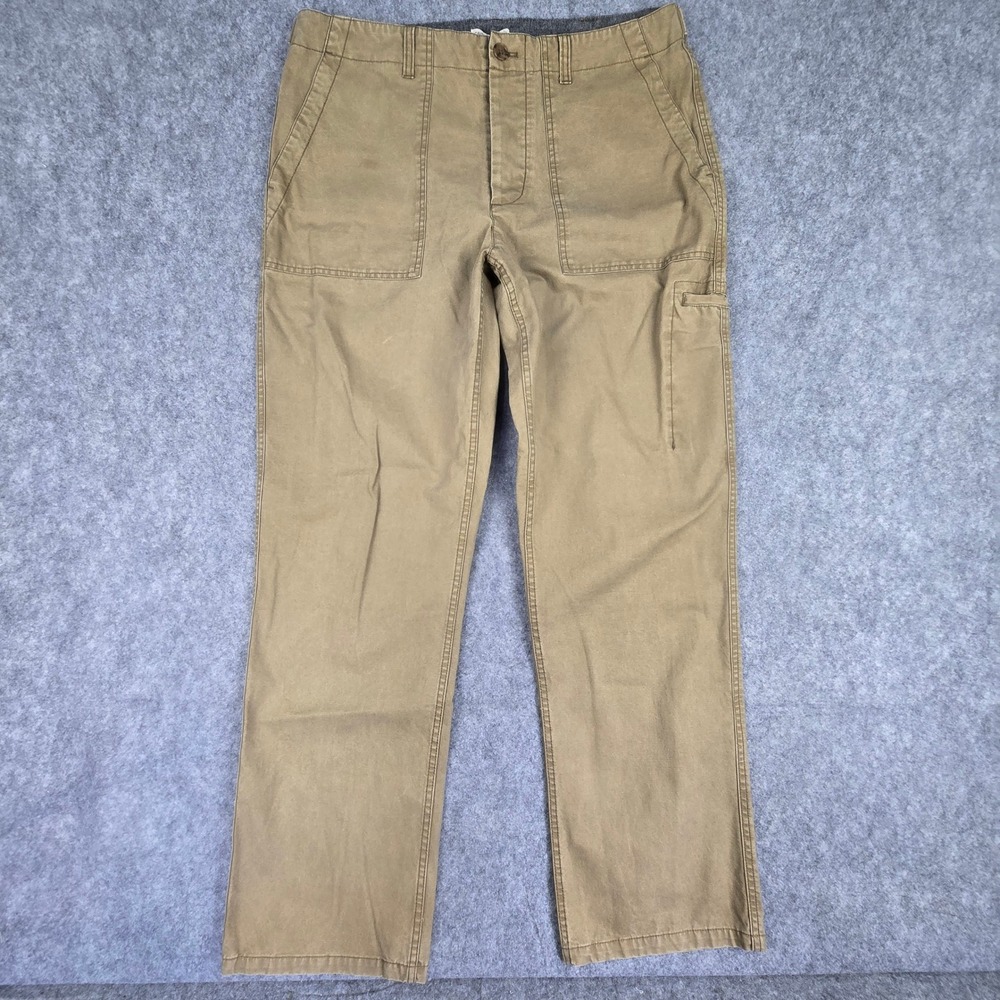 Carbon 2 Cobalt Utility Pants Mens 35 Tan Straight Fit Multi-Pocket Workwear